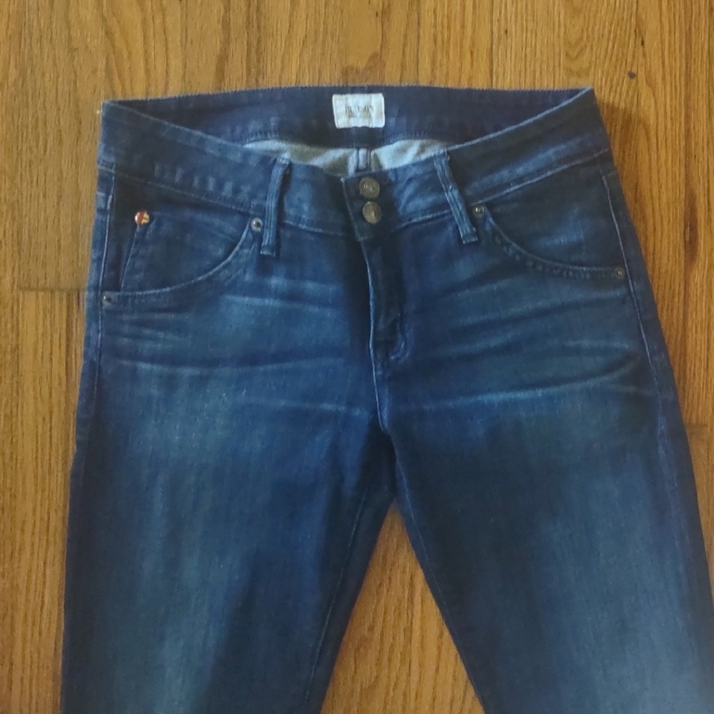 Hudson Jeans Medium Blue Flare Leg Denim - Size 28 - Picture 5 of 9